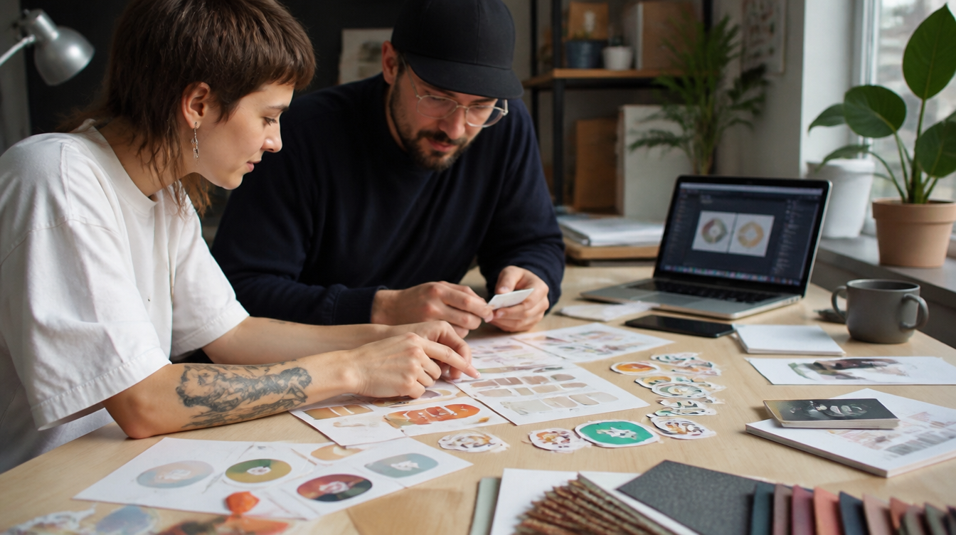 Agence de communication et impression spécialisée - validation d'échantillons stickers et étiquettes premium