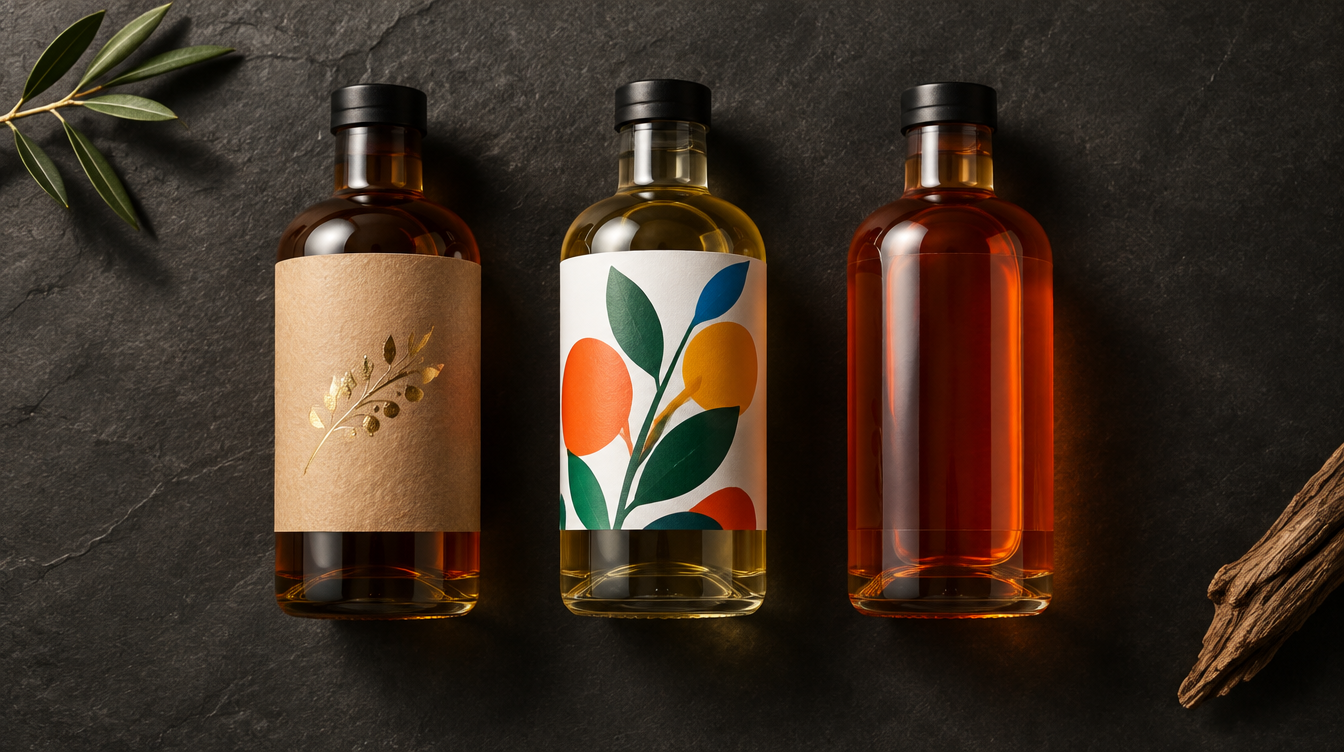 Étiquettes pour vins, spiritueux et cosmétiques liquides - guide de choix entre papier, polypropylène et transparent